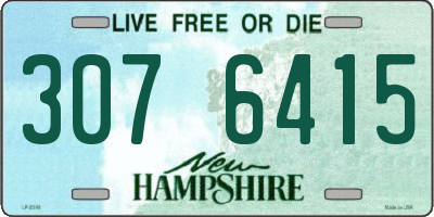 NH license plate 3076415