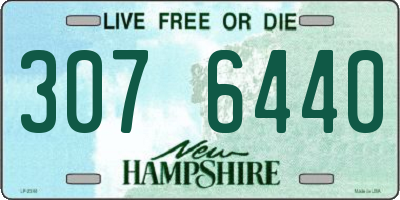 NH license plate 3076440
