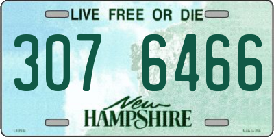 NH license plate 3076466