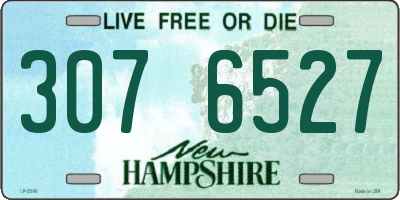 NH license plate 3076527