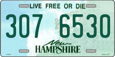 NH license plate 3076530