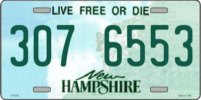NH license plate 3076553