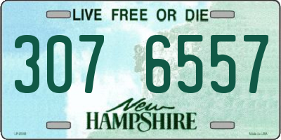 NH license plate 3076557