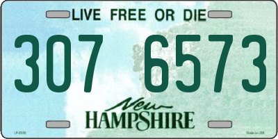 NH license plate 3076573