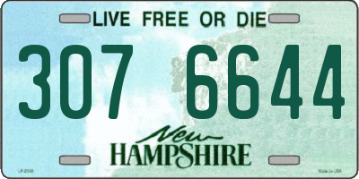 NH license plate 3076644