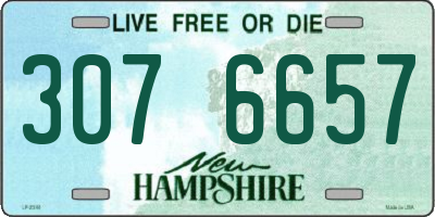 NH license plate 3076657