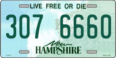 NH license plate 3076660