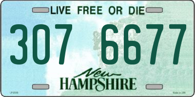 NH license plate 3076677