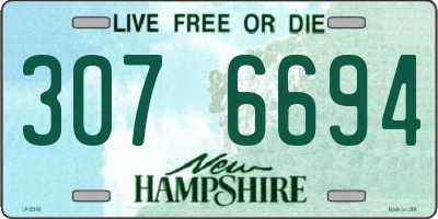 NH license plate 3076694