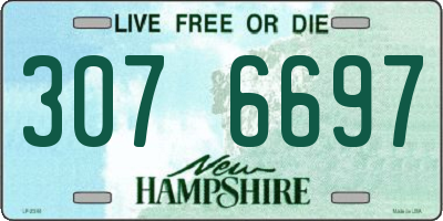 NH license plate 3076697