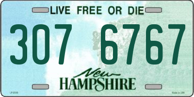 NH license plate 3076767