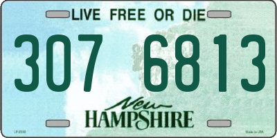 NH license plate 3076813