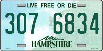 NH license plate 3076834
