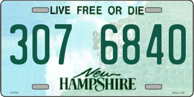 NH license plate 3076840