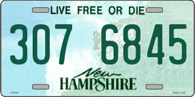 NH license plate 3076845