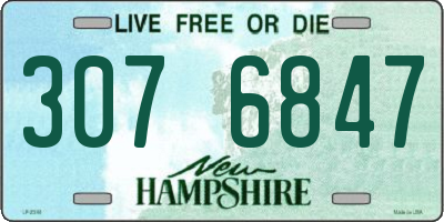 NH license plate 3076847