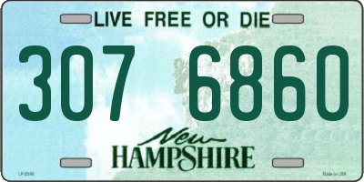 NH license plate 3076860