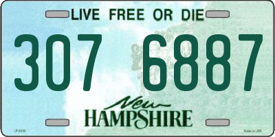 NH license plate 3076887