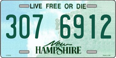 NH license plate 3076912