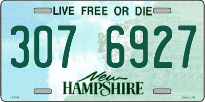 NH license plate 3076927