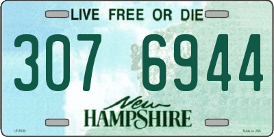 NH license plate 3076944