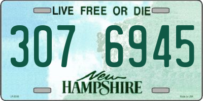 NH license plate 3076945