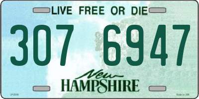NH license plate 3076947