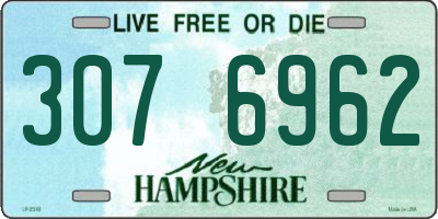 NH license plate 3076962