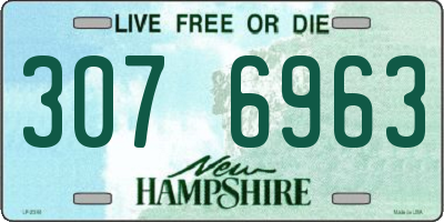 NH license plate 3076963