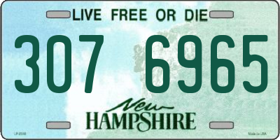 NH license plate 3076965