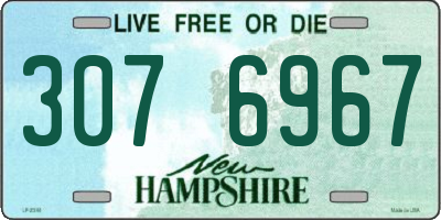 NH license plate 3076967