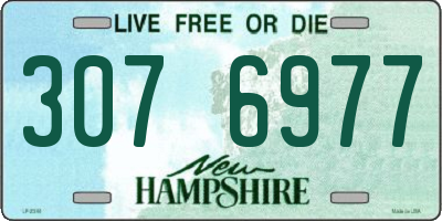 NH license plate 3076977