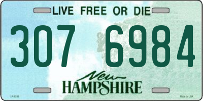 NH license plate 3076984