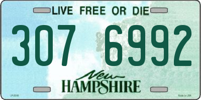 NH license plate 3076992