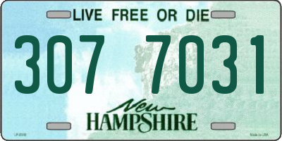 NH license plate 3077031