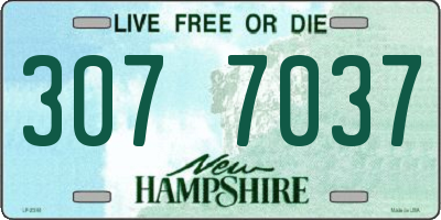 NH license plate 3077037