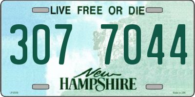 NH license plate 3077044