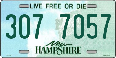 NH license plate 3077057