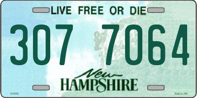 NH license plate 3077064