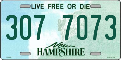 NH license plate 3077073