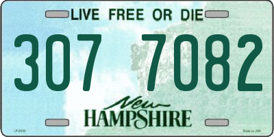 NH license plate 3077082