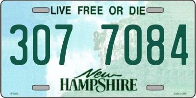 NH license plate 3077084