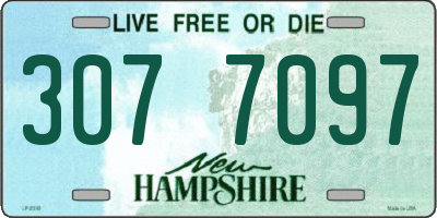 NH license plate 3077097