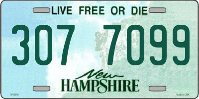 NH license plate 3077099