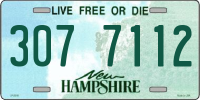 NH license plate 3077112