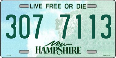 NH license plate 3077113