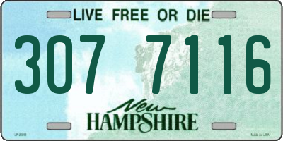 NH license plate 3077116