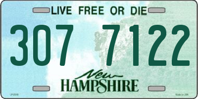 NH license plate 3077122