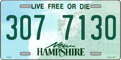 NH license plate 3077130