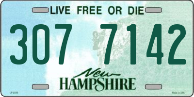 NH license plate 3077142
